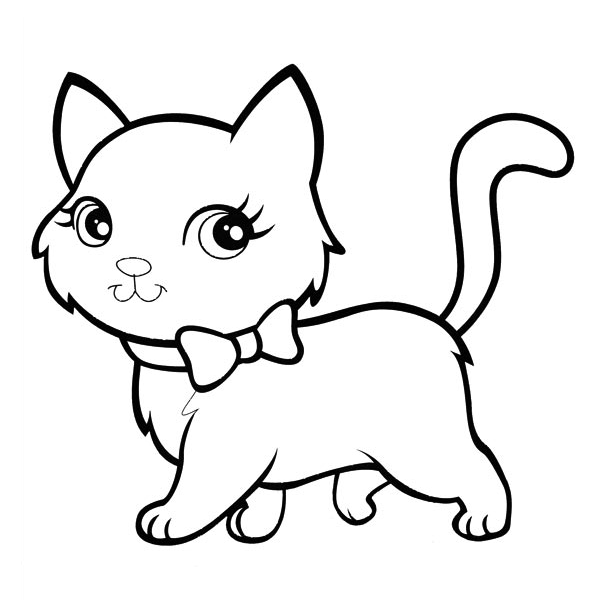 Desenho de Gatinho Fofo Para Colorir Colorir Desenhos para Colorir