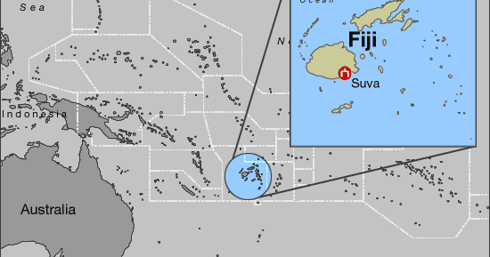 Fiji Suva Map 