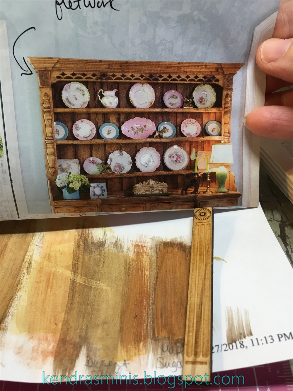 Kendra's Minis Mini Kitchen Doors Faux Carved Embellishments