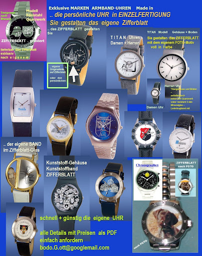 Armbanduhren mit eigenem Foto-Zifferblatt