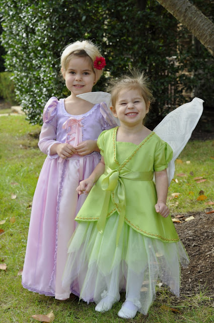 Dual Perspicacity: Halloween 2012 - Tinker Bell & Rapunzel