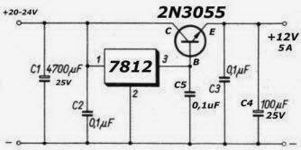 7812 блок питания схема 10+ 12V Power Supply Circuit Using 7812 Robhosking Diagram