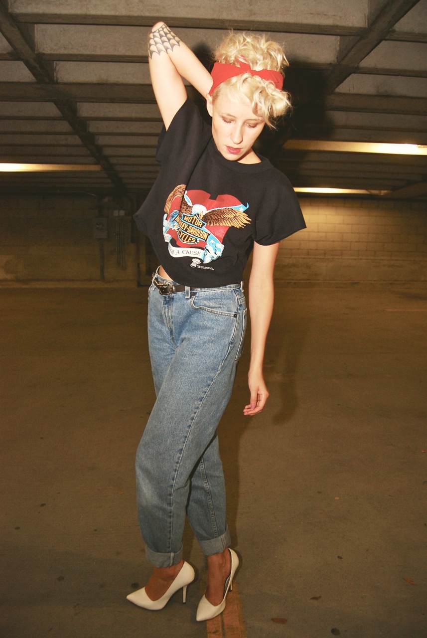 50's jeans outfit