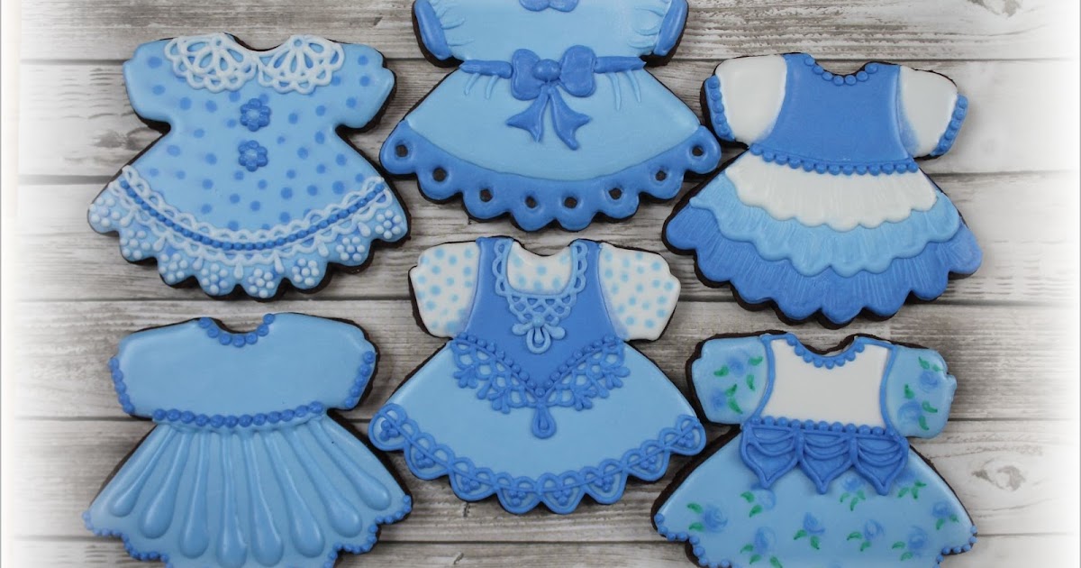 The Gingerbread Artist Baby girl dress cookies the original design