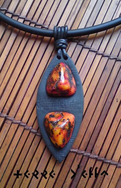 how to make leather bail for polymer clay pendants