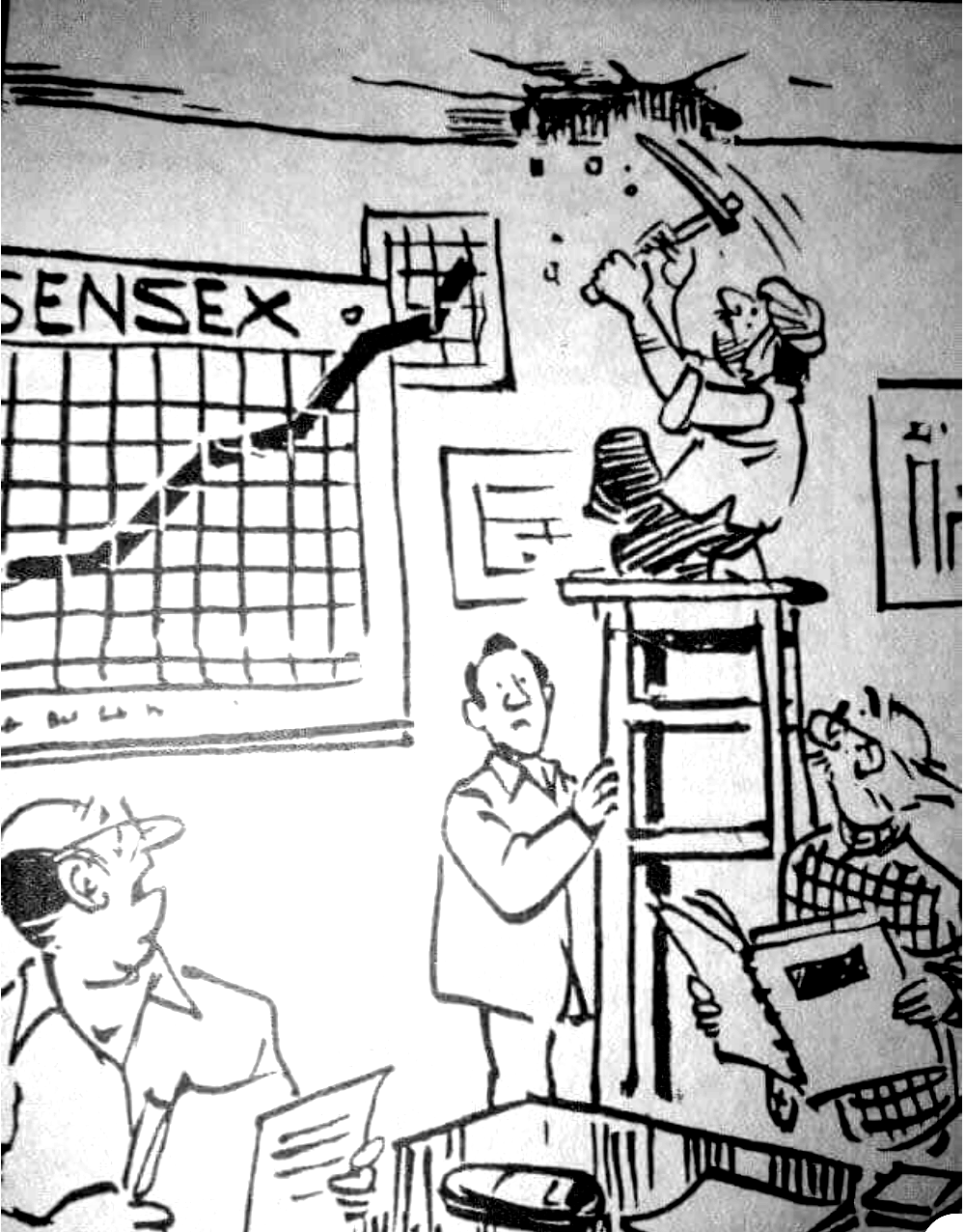 . Laxman's Cartoons: Economy & Statistics - I