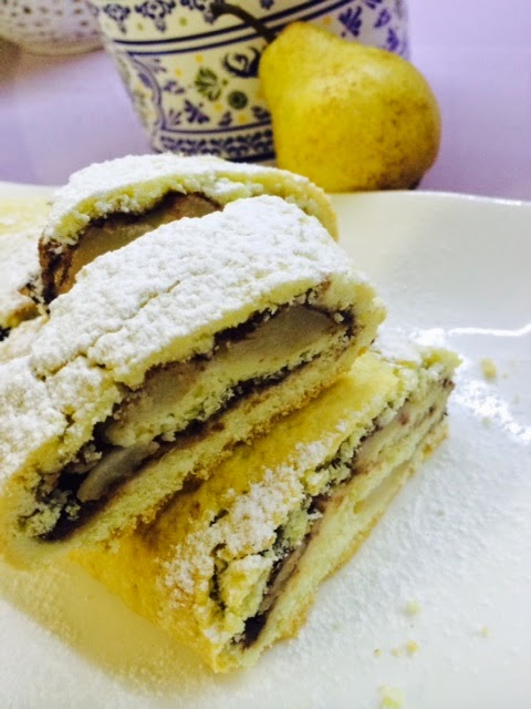 strudel pere e nutella