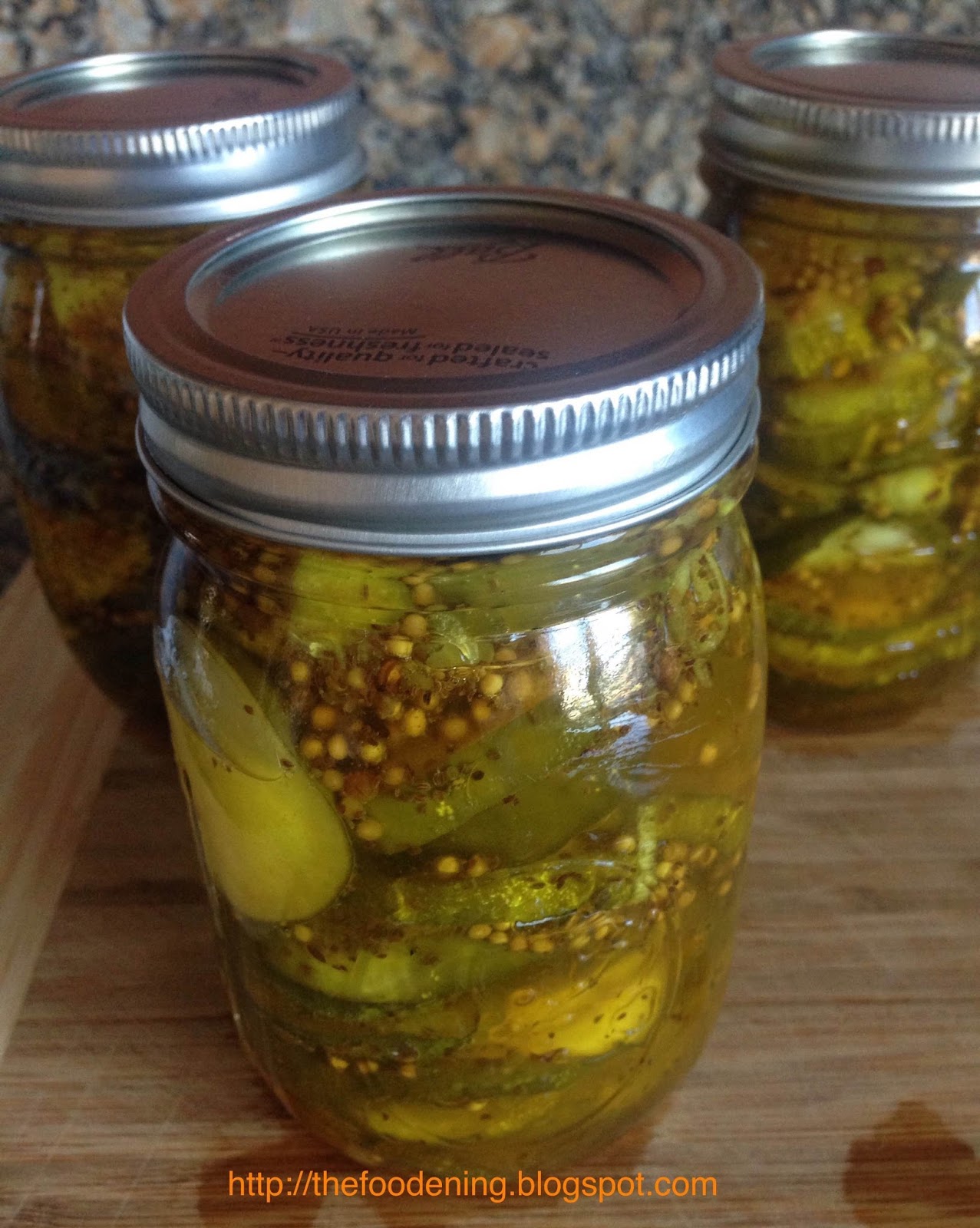 The Foodening Blog Small Batch Bread and Butter Pickles