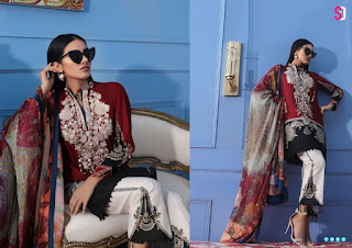 Pakistani Suits: Shraddha Designer Muzlin collection