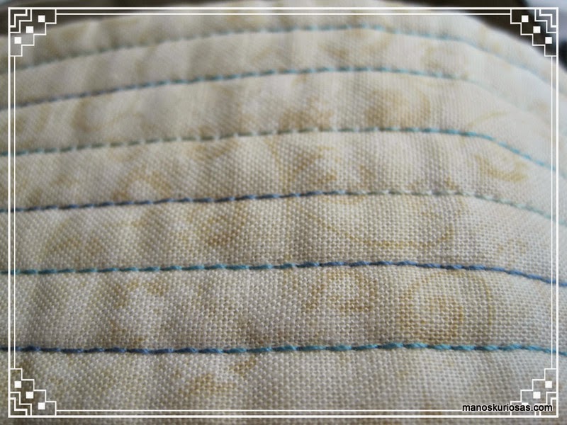 cesto realizado de patchwork