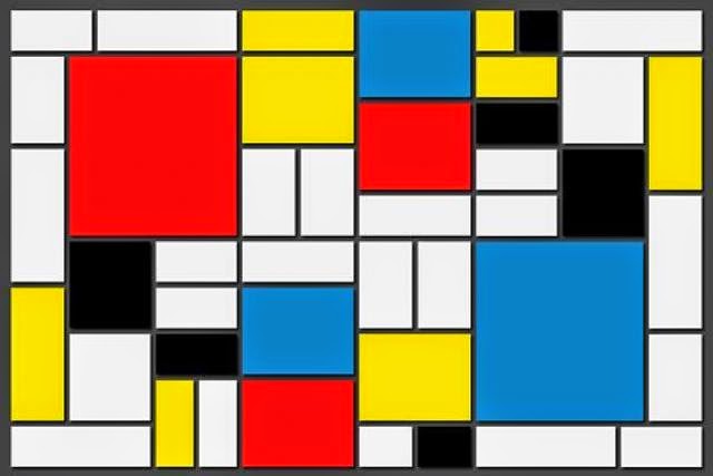 Señal Rechazar amistad Blog de Ámbar Muebles: Muebles inspirados en obras de arte: el Cuadro nº 2  de Piet Mondrian y el Aparador Mondrian de Lola Glamour