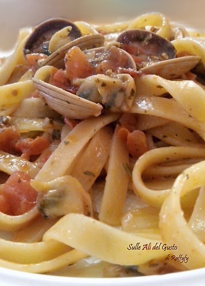 fettuccine con le vongole