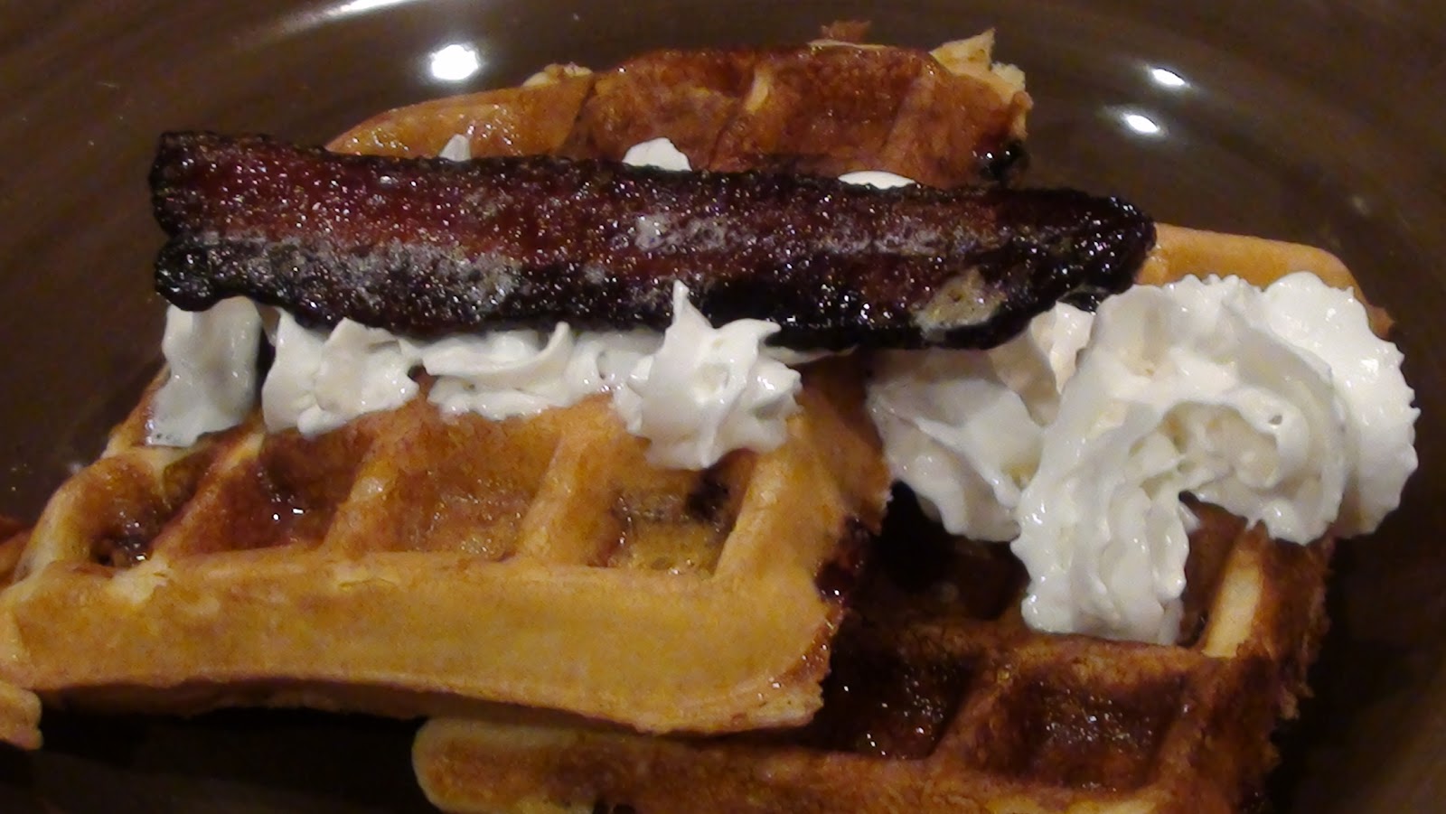Rhonda's Favorites and Flops Candied Bacon Waffles