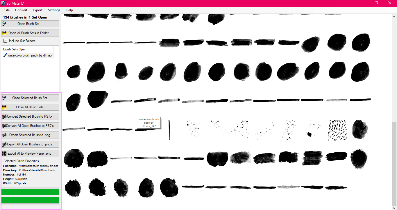 DLOLLEYS HELP Free Brush Manager