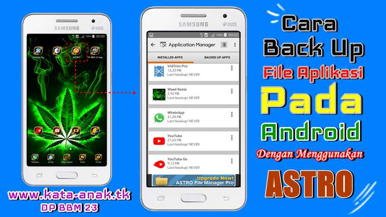 Cara Back Up File Aplikasi Pada Android Dengan Menggunakan ASTRO