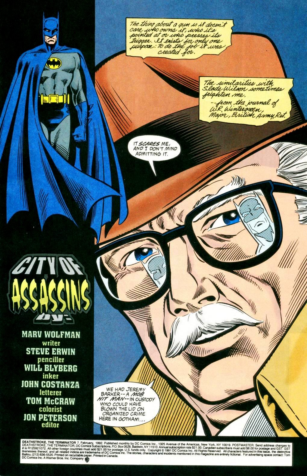 Read online Deathstroke (1991) comic -  Issue #7 - 2
