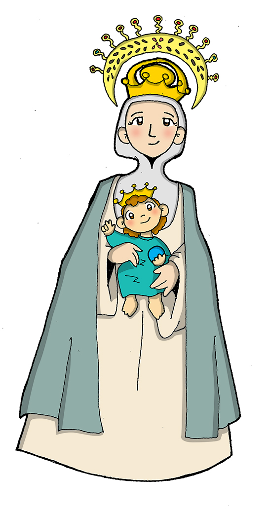 Dibujos para catequesis: NUESTRA SEÑORA DE LA CONSOLACIÓN DE TÁRIBA