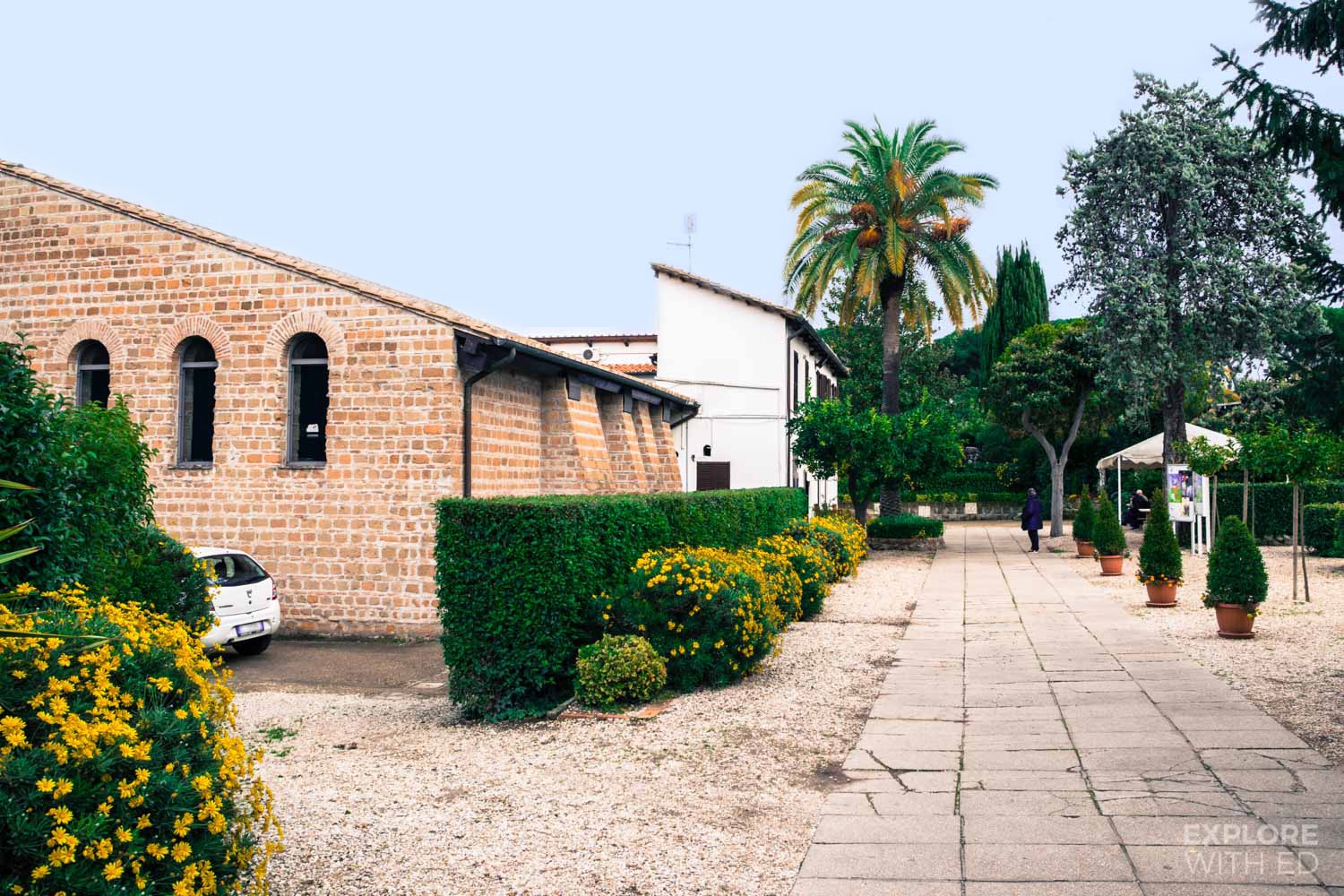 Exterior of Domitilla Catacombs