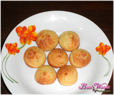 Resepi Mudah Puff Manis Gebu Sedap Sukatan Cawan. Cara Buat Cream Puff Senang. 