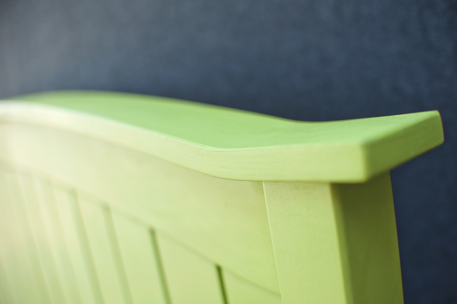 Vintage Orchard Furniture Lime Green Queen Headboard