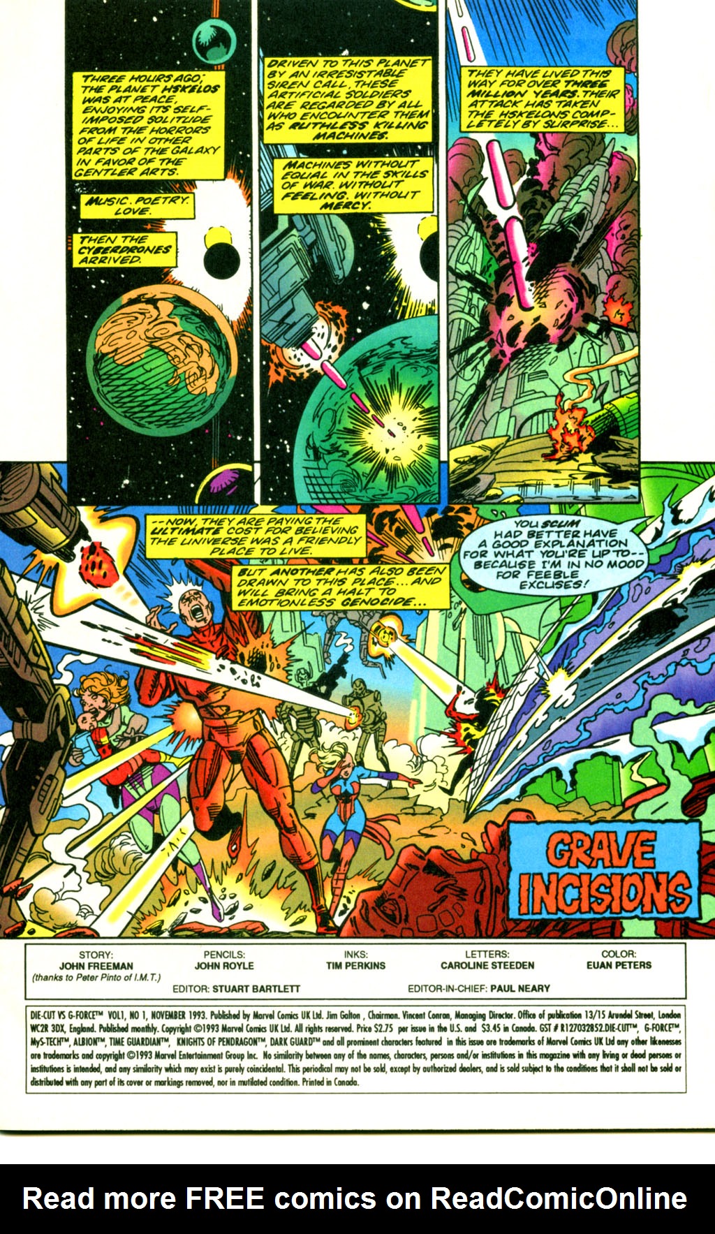 Read online Die Cut vs. G-Force comic -  Issue #1 - 2