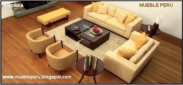 MUEBLE PERÚ - MUEBLES DE SALA: MUEBLES DE SALA 3-2-1, Elegantes Diseños