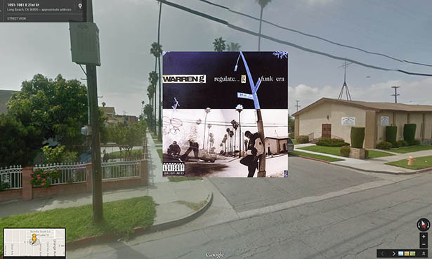 Ikonische Hip Hop Album Cover Foto Sets In Google Street View Wo