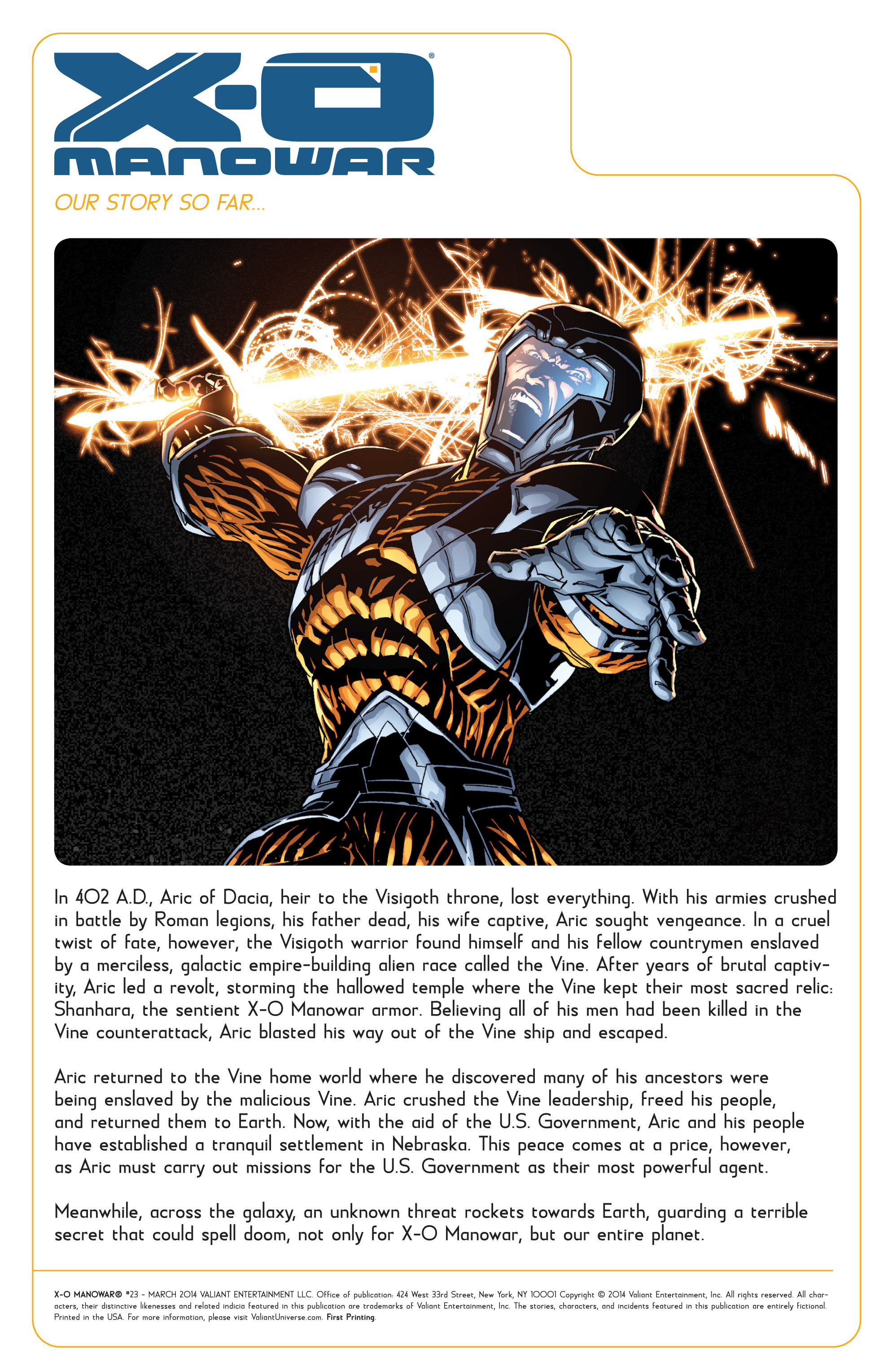 Read online X-O Manowar (2012) comic -  Issue #23 - 2