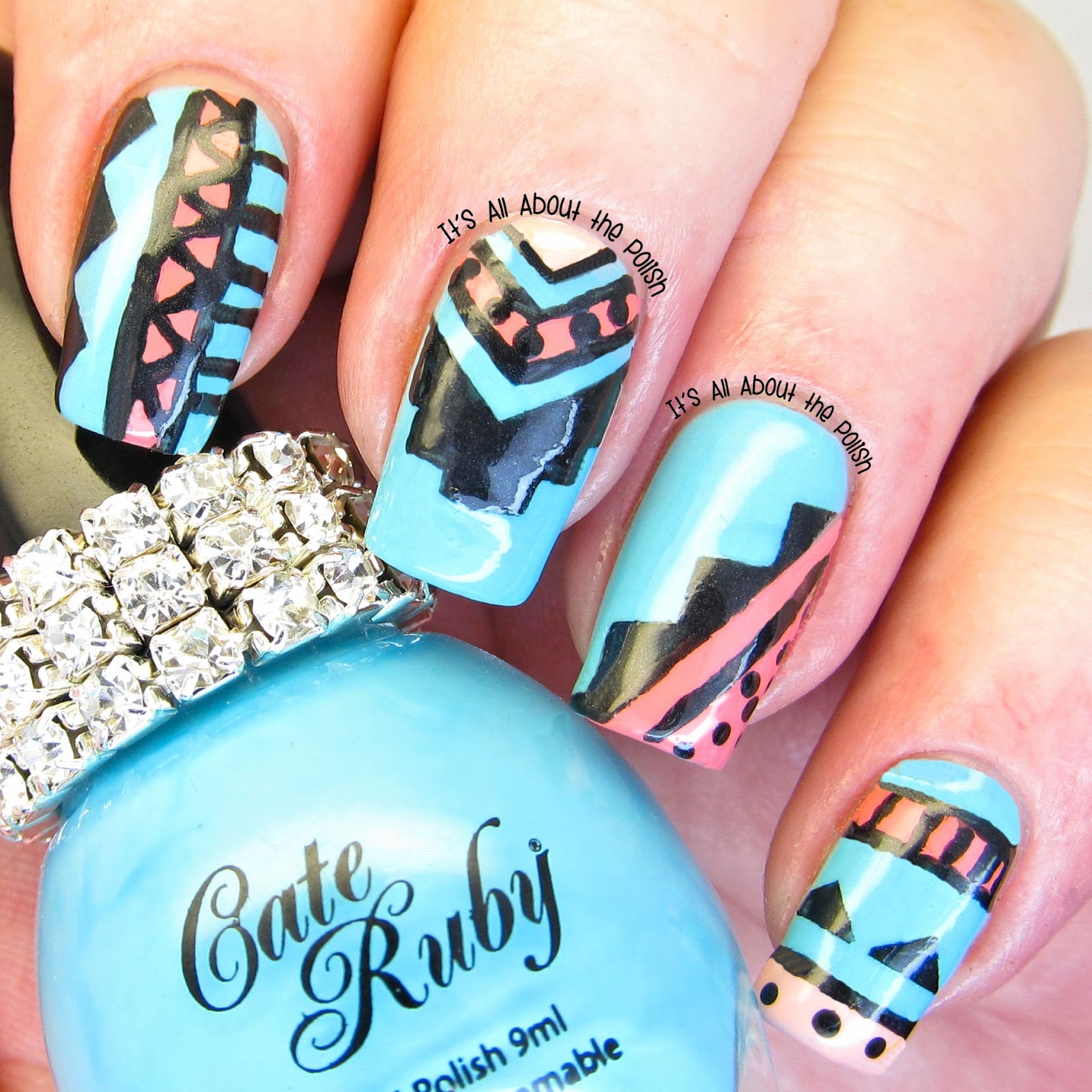 It's all about the polish: AN Monday - tribal print nail design