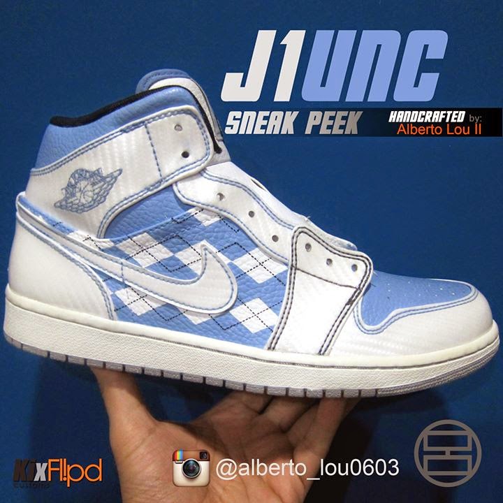 jordan 1 unc custom