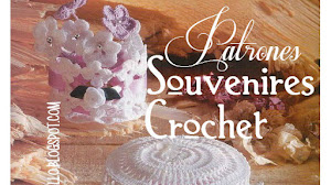 Souvenires Capelina y Centro de flores al crochet / Patrones