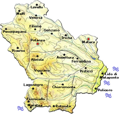 Mappa della Città di Provincia Regionale Italia Cartina Politica della