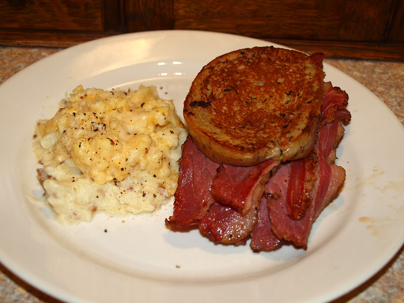 Pellet Smoker Cooking Pastrami From My Carryout