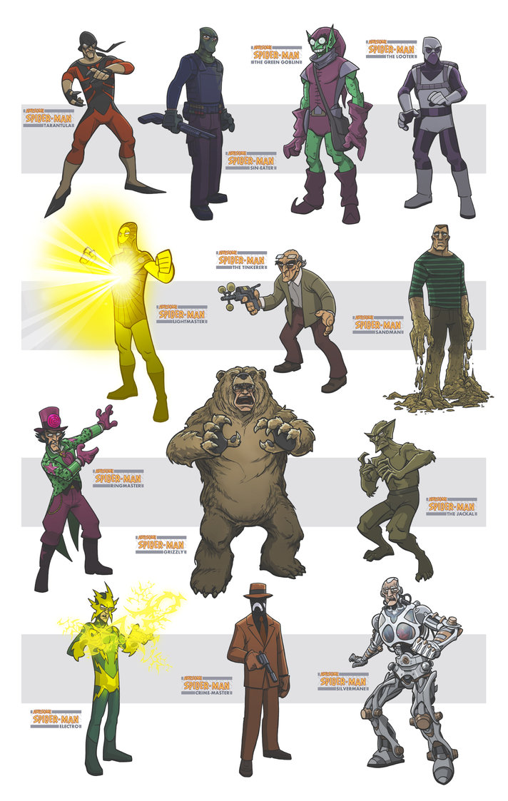 The Dork Review Awesome Spider Man Villains By DC Miller the-dork-review-awesome-spider-man-villains-by-dc-miller