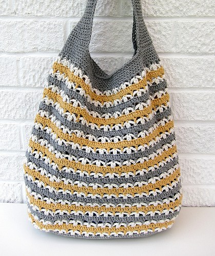 Goede Studio Bees and Appletrees: market bag crochetpattern - gehaakte TK-01