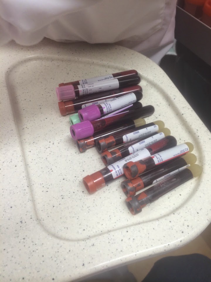 My Belly, Their Baby Lots of Blood vials...