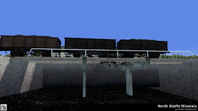 Fastline Simulation - North Staffs Minerals: 24T mineral wagons are discharged over the coal drops at Meaford Power Station in North Staffs Minerals a route for RailWorks Train Simulator 2012.