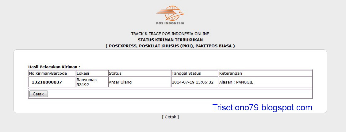 Arti Status Pengiriman Pos Indonesia Adryfx Blogspot Com