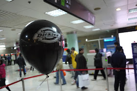 Dickies balloon in a Shanghai metro station