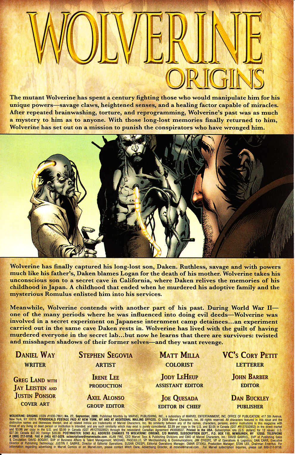 Read online Wolverine: Origins comic -  Issue #27 - 2