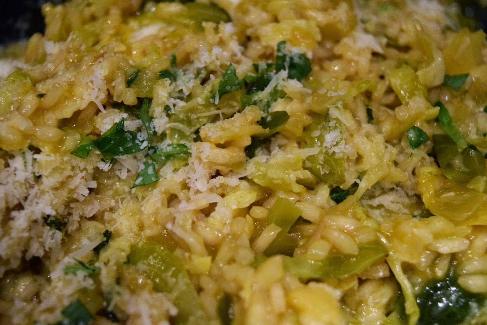 Weekday Gourmet Recipe (Re)creation Ottolenghi's Brussels Sprout Risotto