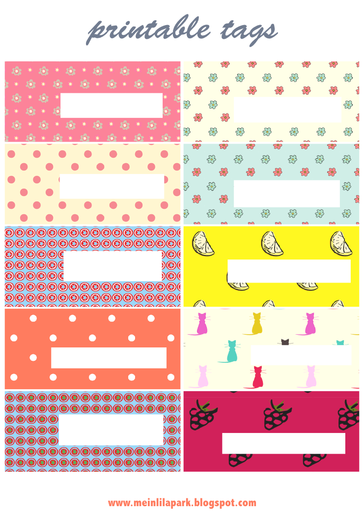 Free printable cheerful tag and label collection 2 ♥ ausdruckbare