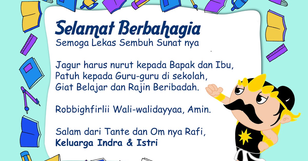 20+ Trend Terbaru Contoh Ucapan Selamat Sunatan The