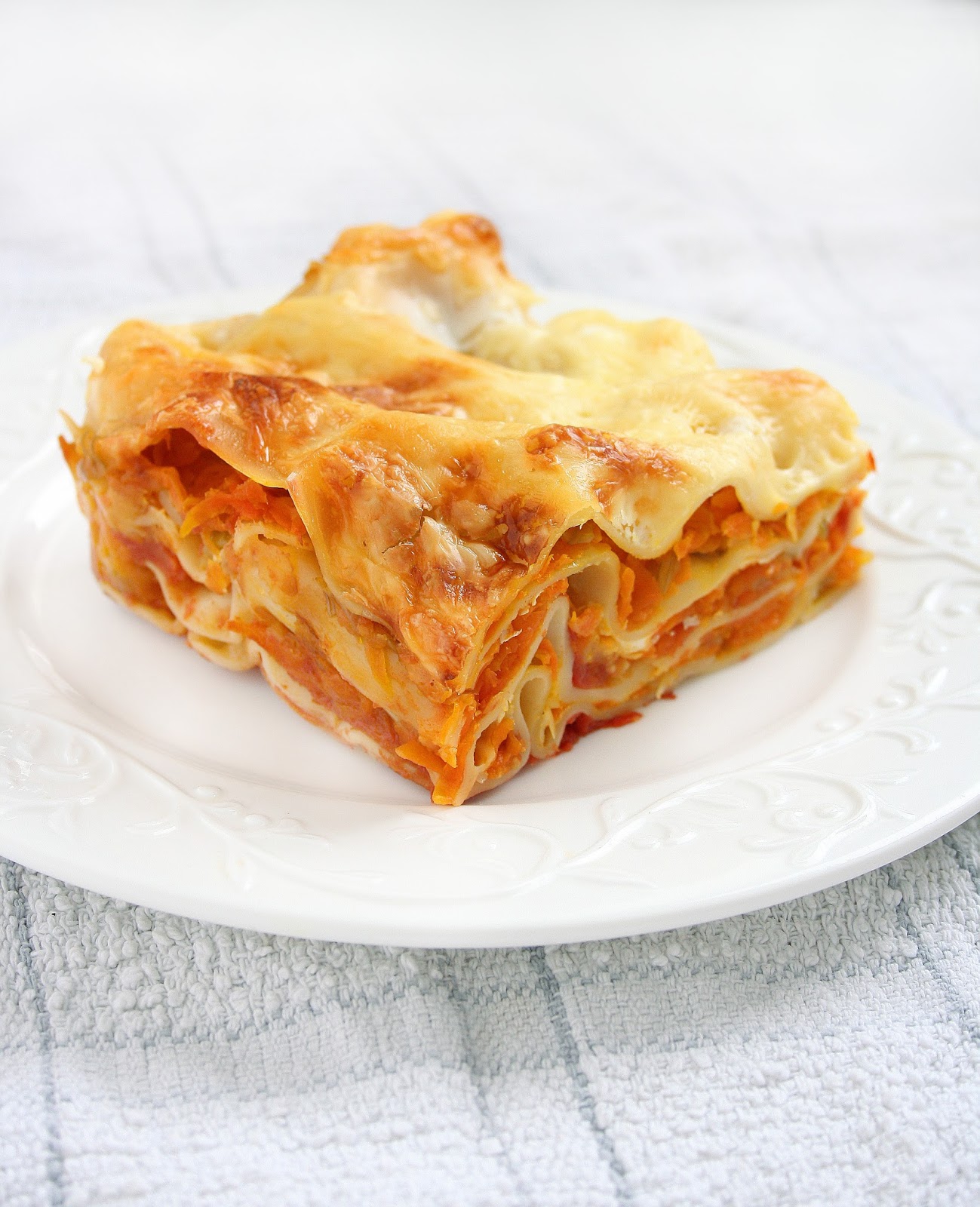 collecting memories Cheesy Carrot Lasagne