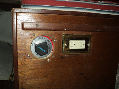 Battery switch and 110 GFI socket