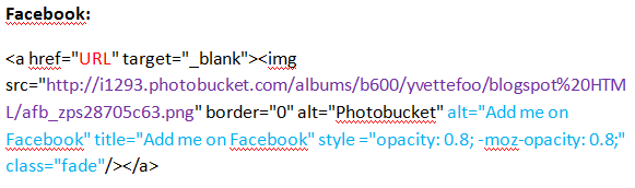By YvetteFoo.: Basic Tutorial: Add social media icons on your blog!