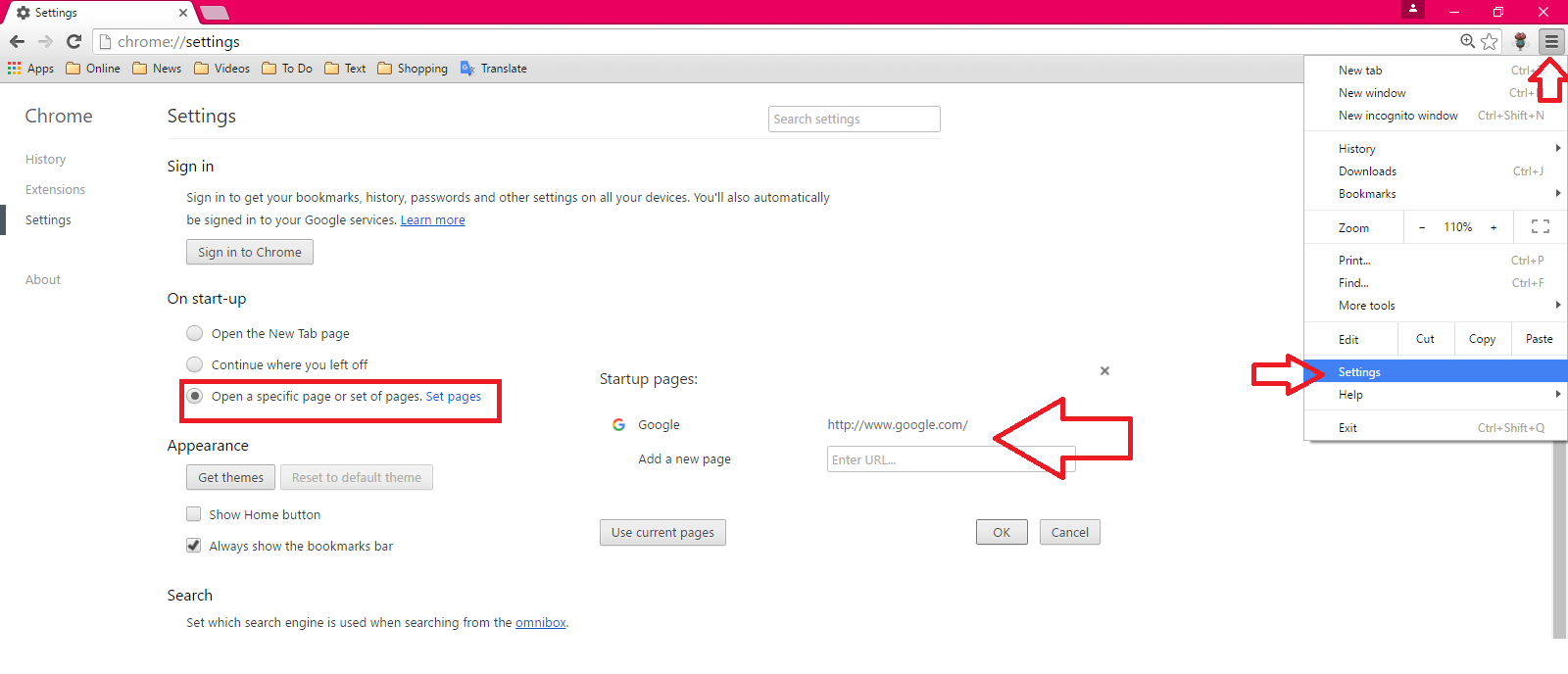 set microsoft edge home page as goodgle set microsoft edge home page as goodgle