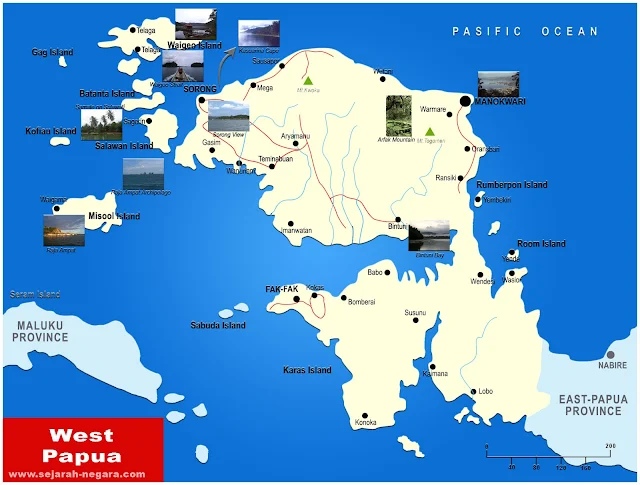 image: West Papua Map High Resolution