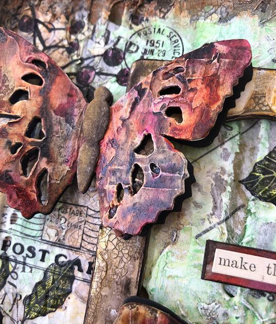 Tim Holtz Tattered Butterfly Shadow Box