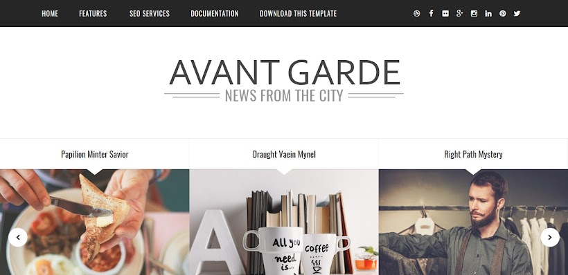 Avant Garde Free Blogger Template